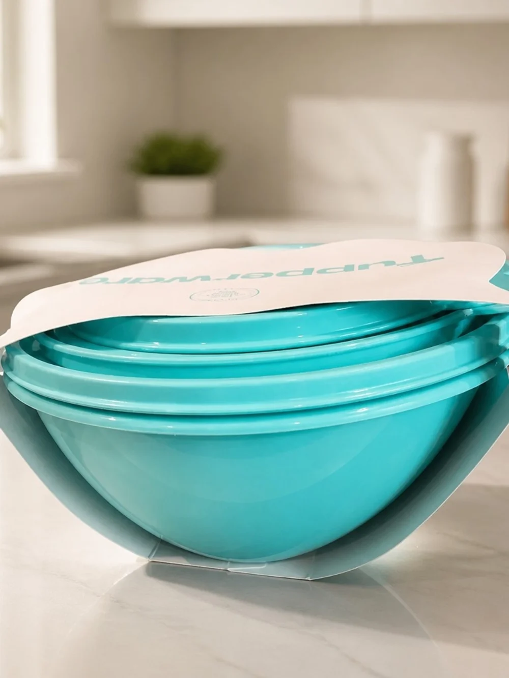Tupperware Wonderlier 3-Bowl Set - Teal